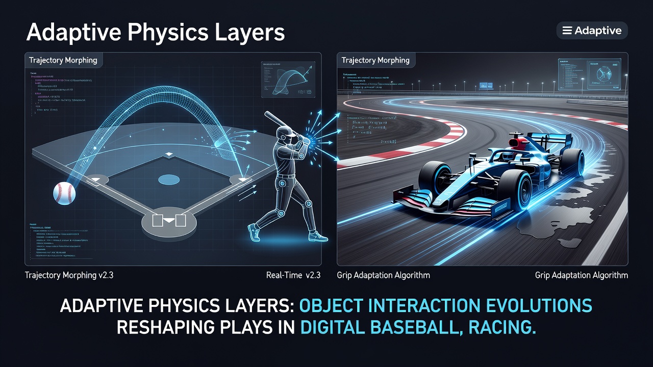 Close up view of layered collision responses in boxing and racing physics simulations