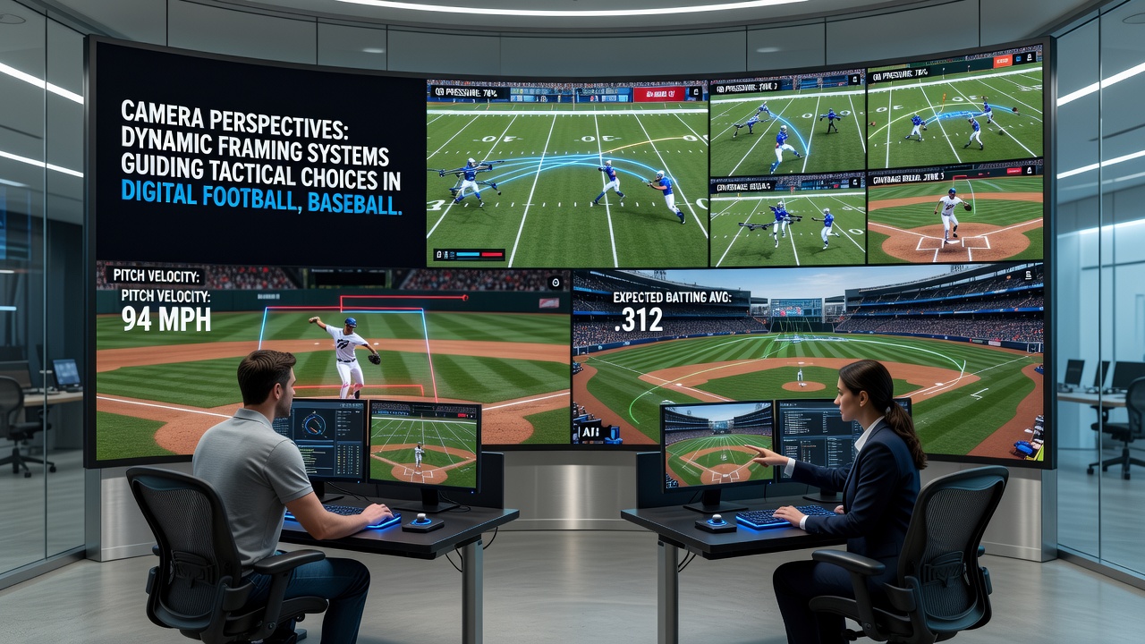 Tennis simulation interface with dynamic framing highlighting court angles and opponent movement tracking