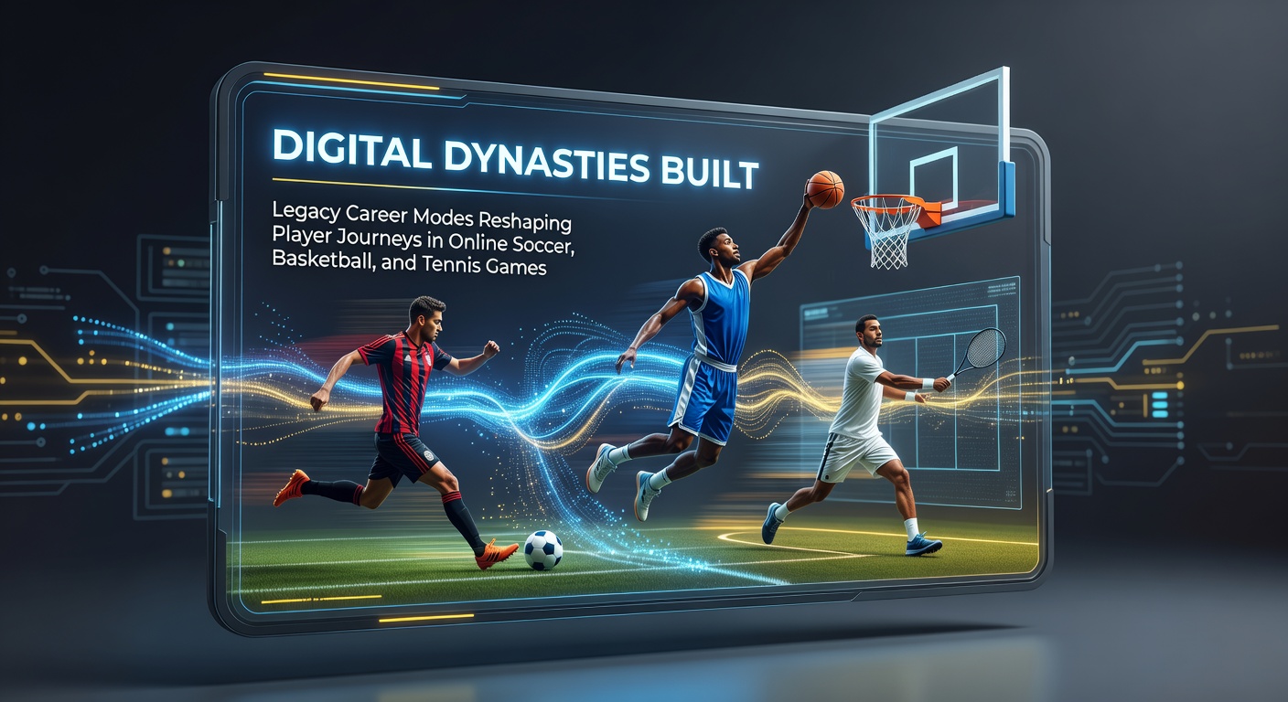 A dynamic screenshot showing a player managing a soccer dynasty in an online career mode, with stats, transfers, and global leaderboards visible