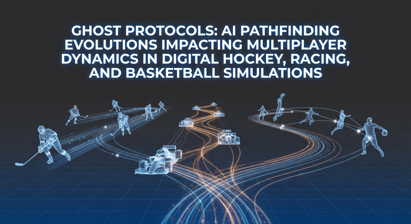 Visualization of AI pathfinding algorithms applied to multiplayer hockey simulations